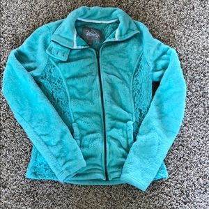 Zip up fleece sweatshirt